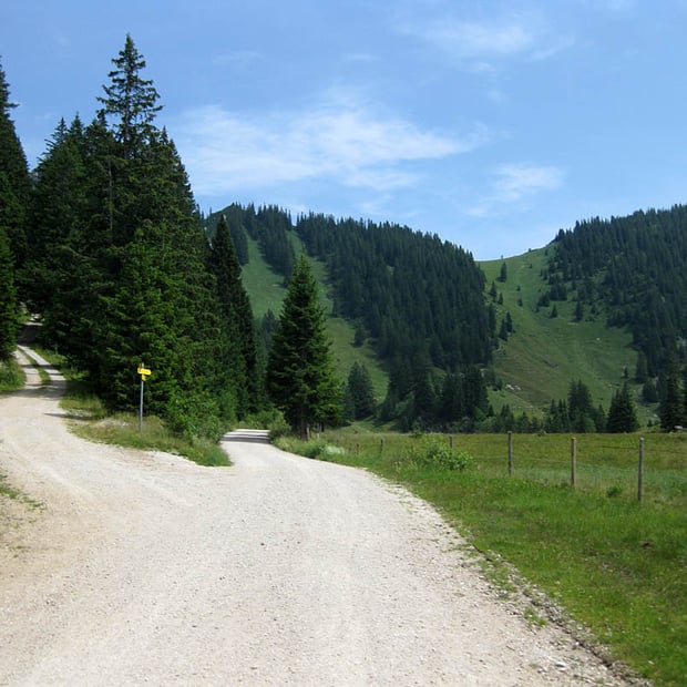 Von Sachrang / Aschau im Chiemgau über die Tal Alm hinauf zur Priener Hütte am Fuße des Geigelstein