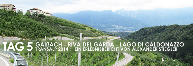 Erlebnisbericht Transalp: Rabbijoch - Val di Non - Molvenosee (Tag 5)