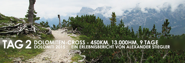 Erlebnisbericht Dolomiten-Cross "die große Acht": Rauf und runter (Tag 2)